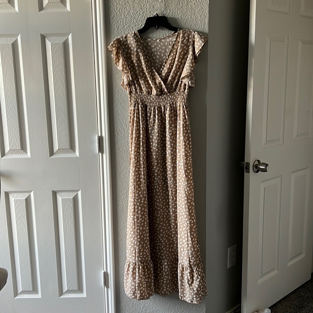 Beige maxi dress